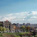 Captivating view of Yerevan cityscape with Mount Ararat in the background.