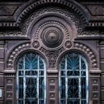 Close-up of ornate architectural facade in Yerevan, showcasing historic design elements.